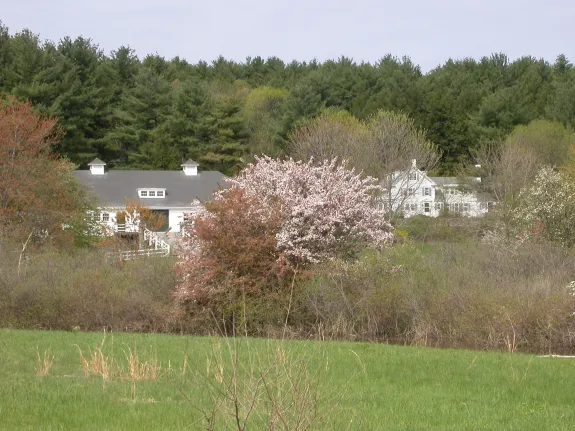 A view of Wolbach Farm in Spring 2003