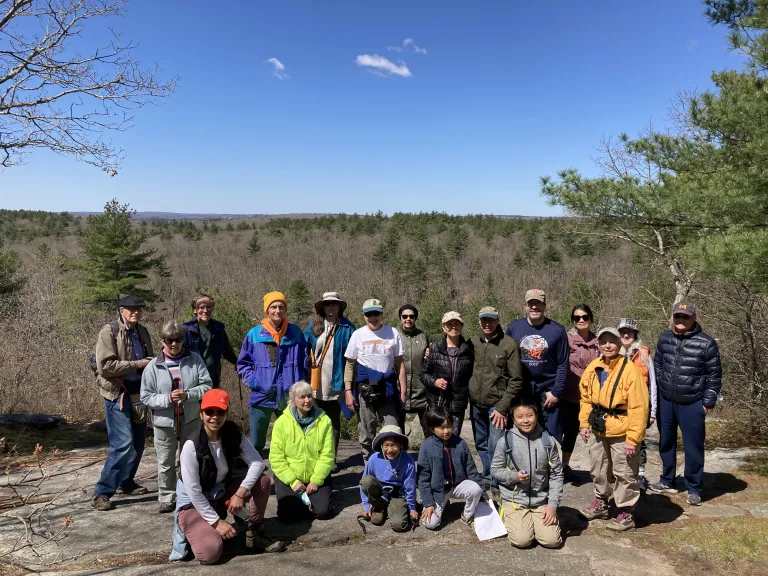 Many CRs permit access to nature trails. SVT is delighted to co-hold CRs on parts of Peppercorn Hill in Upton, a conservation area with a popular trail network and a fantastic scenic overlook.