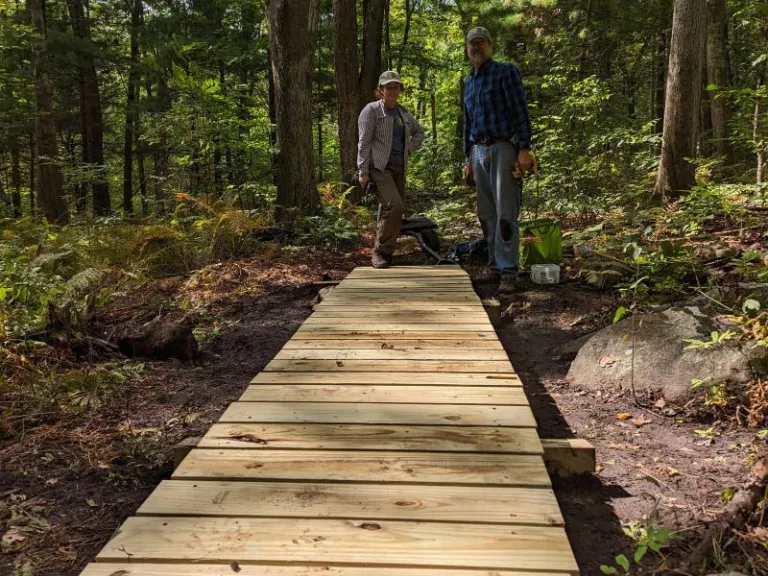 New Bridge at Chickatawbut Woods
