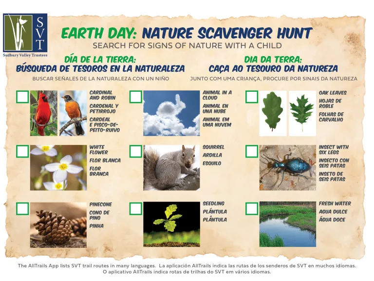SVT 2024 Earth Day Scavenger Hunt
