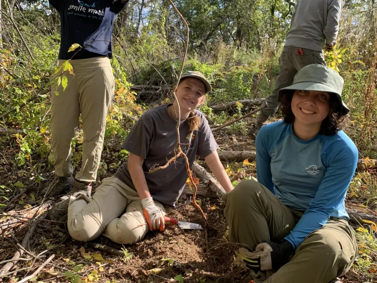 Weed Warriors at Smith Conservation Land, October 2024