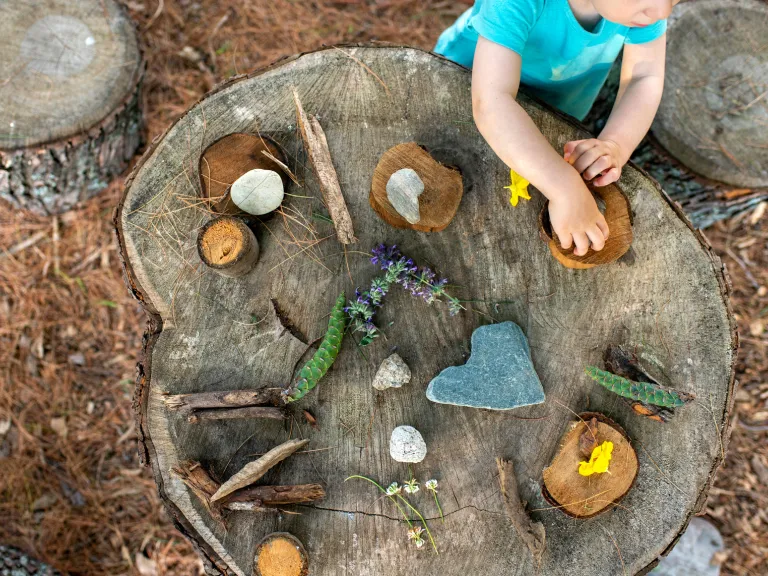 Nature Play Area Example. Adobe Stock Image. 