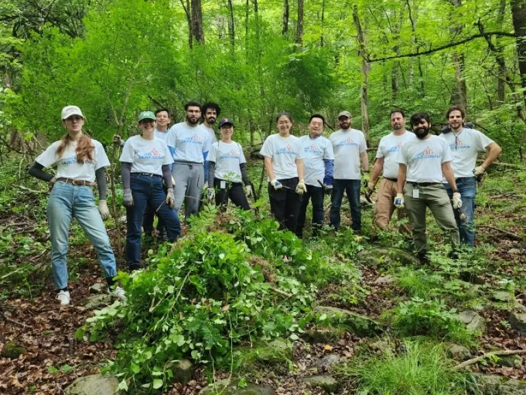 Saint-Gobain Research employees volunteered at Cedar Hill on June 18, 2025