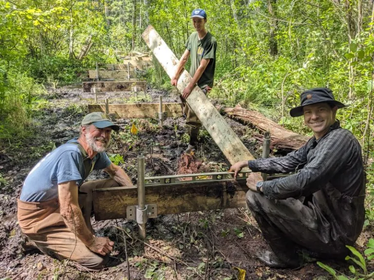 Second Boardwalk Underway at Lyons Cutler. Photo by SVT Staff.