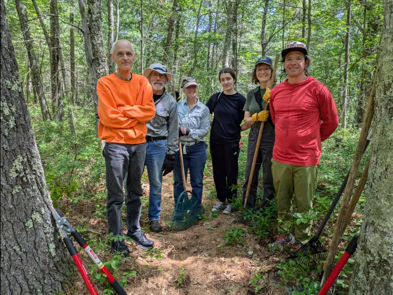 June 16, 2024, Trail Building Workday at Mechanic Street