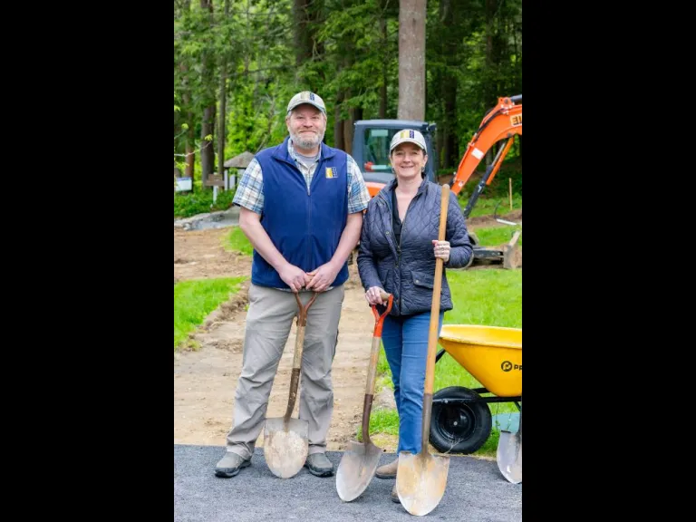 SVT's Dan Stimson and Davnet Conway at the Trail Laying Ceremony. Photo courtesy of Lisa West Photography.