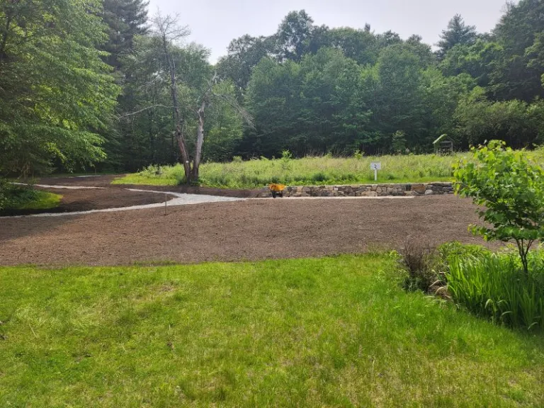 Accessible Path Installation at Wolbach Farm. Photo by SVT Staff.