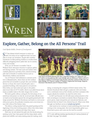 SVT Wren Newsletter Image, August 2025