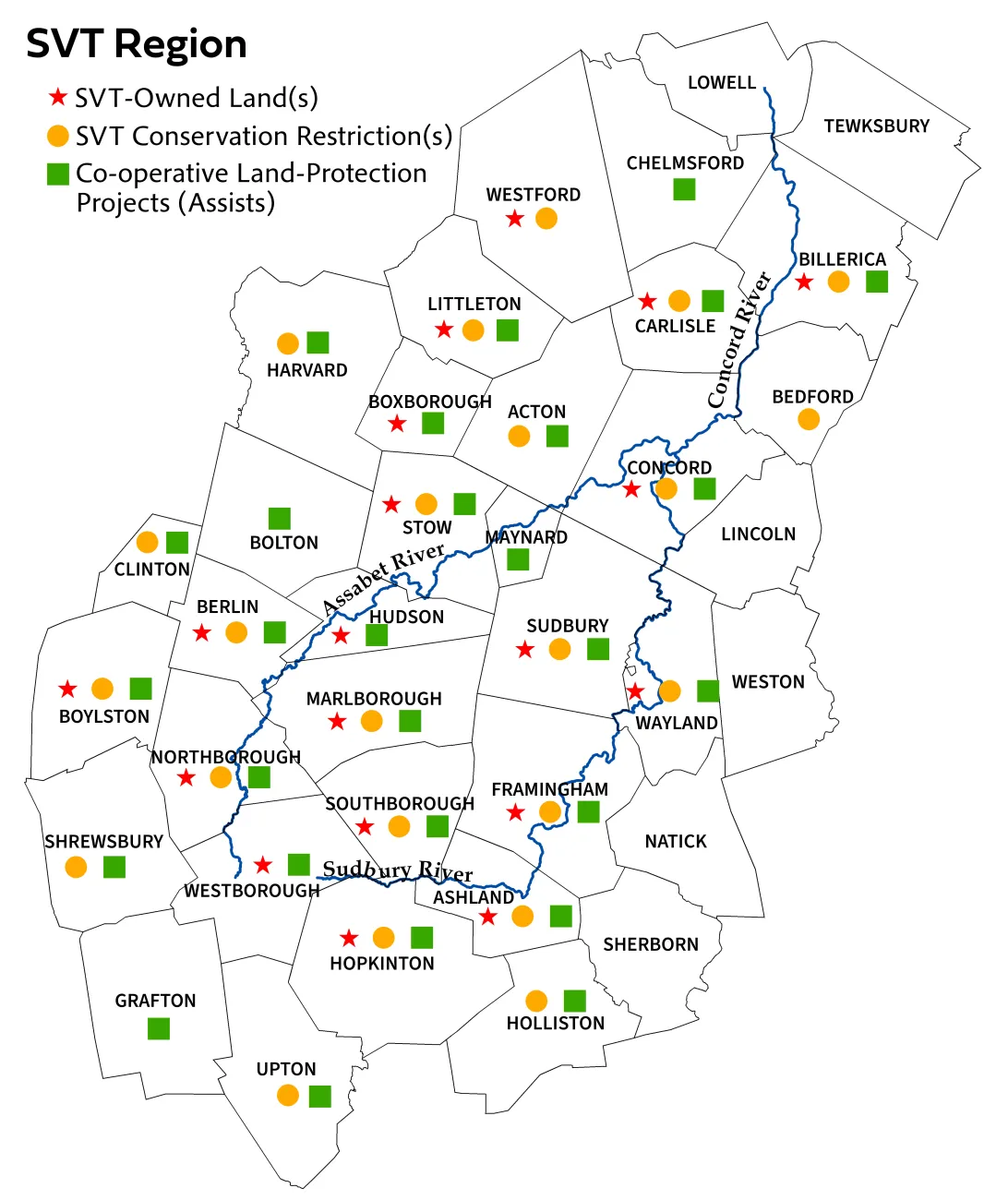 SVT Region with SVT Properties, Conservation Restrictions, and Assists
